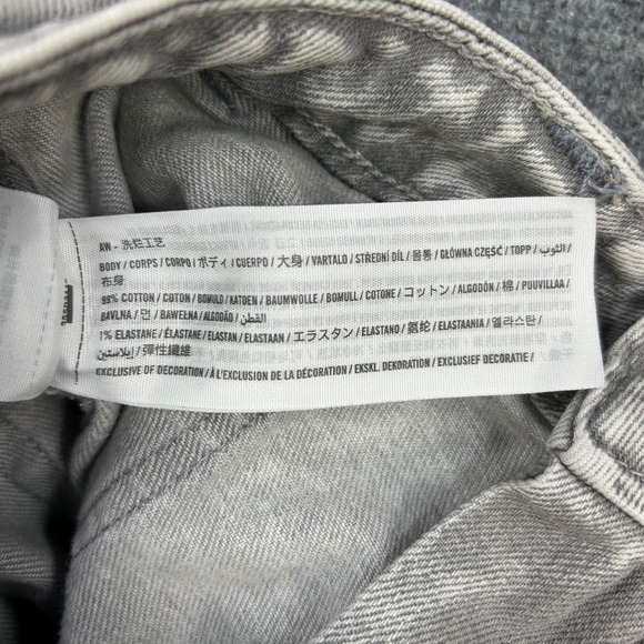 Hollister High Rise Vintage Baggy Cargo Jeans Women 1R 25x31 Light Wash Wide Leg - Picture 6 of 11